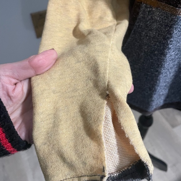 Unique Gilded intent color block hooded sweatshirt - Picture 3 of 7